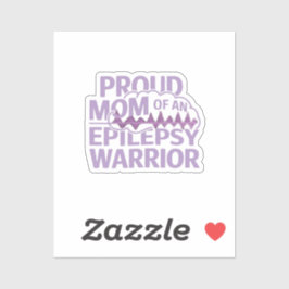 Proud Mamma i en epilepsikritiker visa ditt stöd Klistermärken
