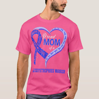 Proud Mamma i en Leukodystrophies Warrior Ribbon H T Shirt