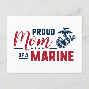 Proud Mamma i en marin havsbotten - Färg Helg Vykort