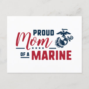 Proud Mamma i en marin Helg Vykort