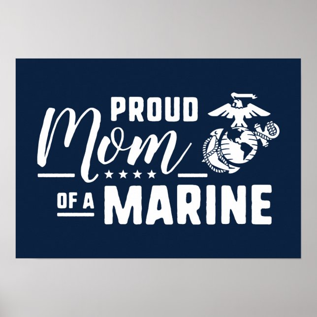 Proud Mamma i en marin Poster (Framsidan)