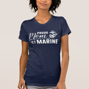 Proud Mamma i en marin T Shirt