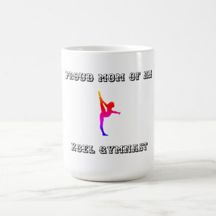 PROUD MAMMA i en XCEL GYMNAST-kaffe/Tea Mugg