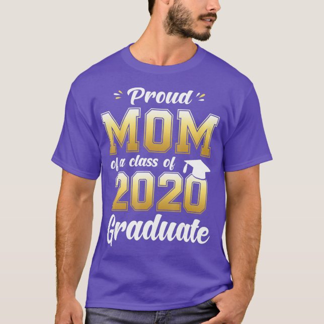 Proud Mamma i klass 2020 Student Shirt 20 T (Framsida)