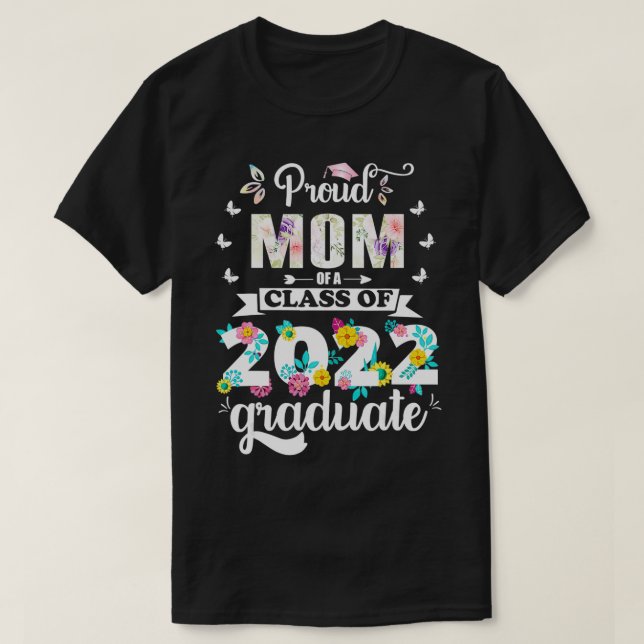 Proud Mamma i klass 2022 Student 22 T Shirt (Design framsida)