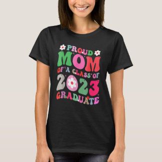 Proud Mamma i klass 2023 Student Groovy Senio T Shirt
