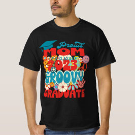 Proud MAMMA i klass 2023 Student RETRO BLOMMIGT T Shirt