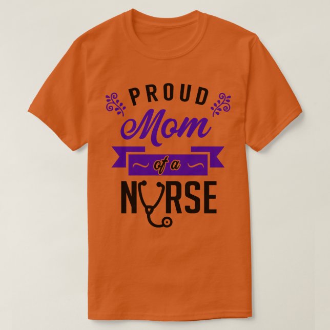 Proud Mamma i Nurse 3 T Shirt (Design framsida)