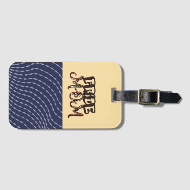 Proud Mamma Journey Luggage Tag Bagagebricka (Framsida horisontal)