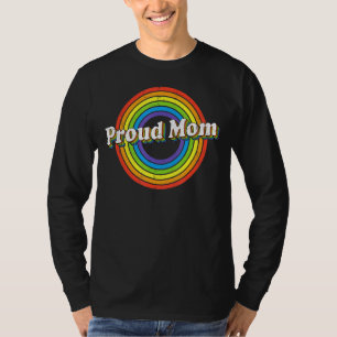 Proud Mamma Lgbt Flagga Lgbtq Lesbisk Gay Bisexual T Shirt