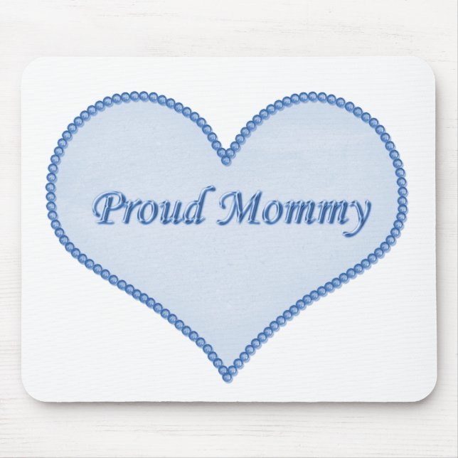Proud Mamma Mousepad, Blue Musmatta (Framsidan)