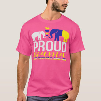 Proud Mamma och Baby Elephant down syndrome Awaren T Shirt