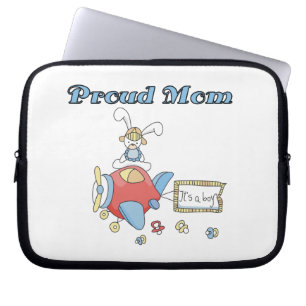 Proud Mamma plan Det är en pojkgåva Laptop Fodral