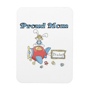 Proud Mamma plan Det är en pojkgåva Magnet