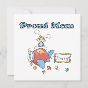 Proud Mamma plan Det är en pojkgåva Meddelande
