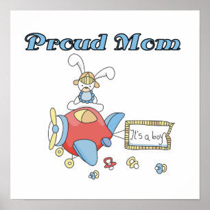 Proud Mamma plan Det är en pojkgåva Poster