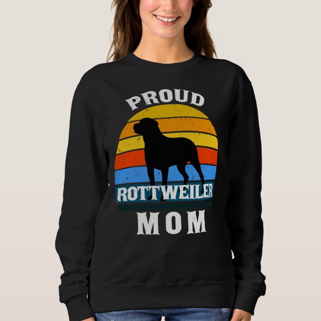 Proud Mamma Rottweiler Birthday för henne T Shirt (Framsida)