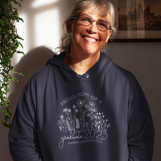 Proud Mamma Student Blooming Wildblomme Modern T Shirt (Skapare uppladdad)
