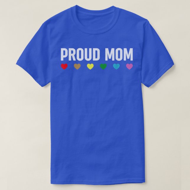 Proud Mamma Transgender Pride Parad HBT TQ  T Shirt (Design framsida)