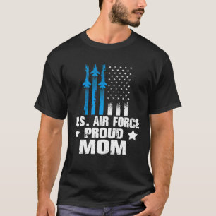 Proud Mamma US Airforce Military Veterans Family M T Shirt