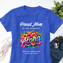 "Proud Mamma vid Student" Aloha Studenten T Shirt