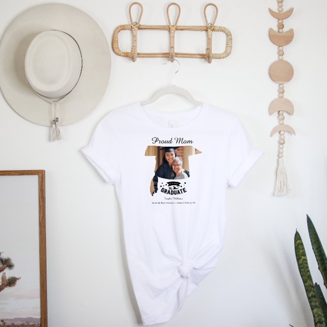 Proud Mamma vid Student | Studenten Photo T Shirt (Skapare uppladdad)