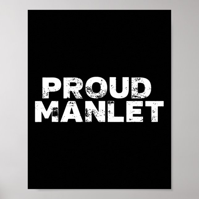 Proud Manlet Kort Bodybuilding Poster (Framsidan)