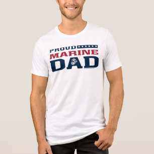 Proud Marine Pappa - Färg T Shirt