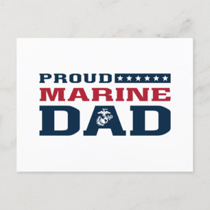 Proud Marine Pappa Helg Vykort