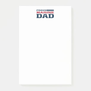 Proud Marine Pappa Post-it Block