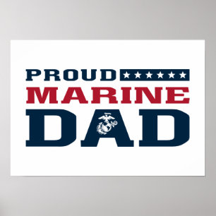 Proud Marine Pappa Poster