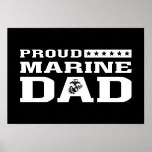 Proud Marine Pappa Poster