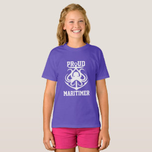 Proud Maritimer anchor octopus Lighthouse route T- T Shirt