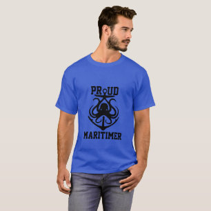 Proud Maritimer anchor octopus Lighthouse route T- T Shirt