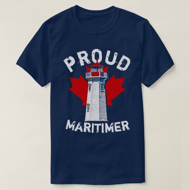 Proud Maritimer shirt Nova Scotia peggy's cove T (Design framsida)