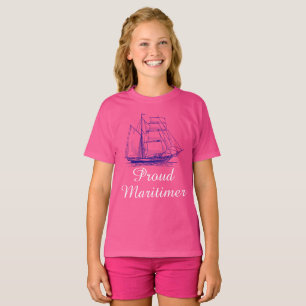 Proud Maritimer T-shirt nautisk segelfrakt