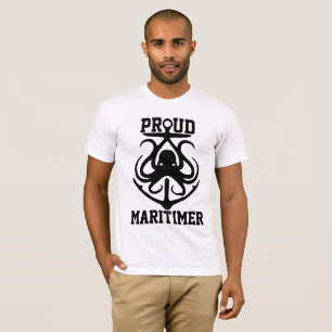 Proud Maritimer t-shirt octopus Lighthouse-rutten
