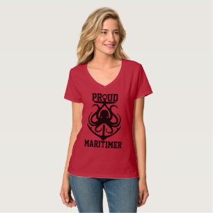 Proud Maritimer t-shirt octopus Lighthouse-rutten