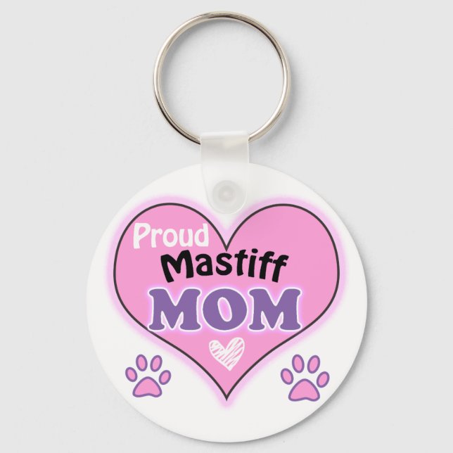 Proud Mastiff Mamma Nyckelring (Framsida)