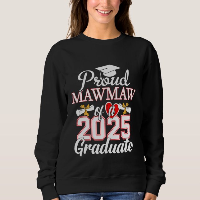 Proud Mawmaw av klass 2025 Student Mawmaw Se T Shirt (Framsida)