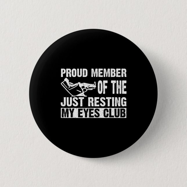 Proud Member Of Just Resting My Eyes Club Dad Fath Knapp (Framsida)
