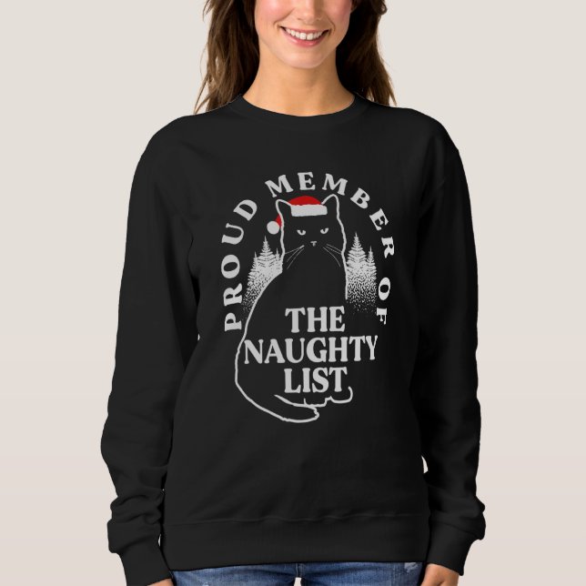 proud member of the naughty list t shirt (Framsida)