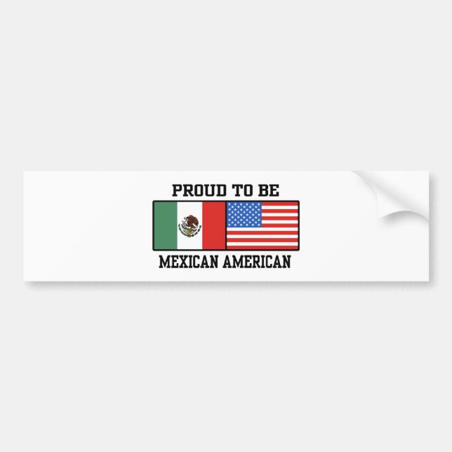 Proud Mexican American Bildekal (Framsidan)