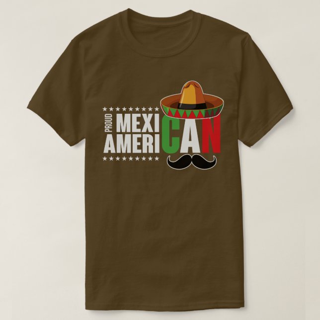 Proud Mexican American T Shirt (Design framsida)