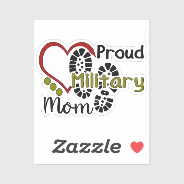 Proud Military Mamma Sticker Klistermärken (Ark)