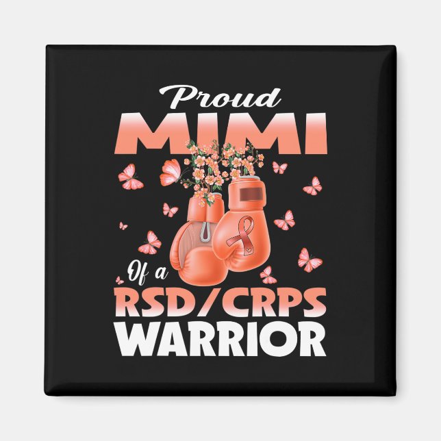 Proud Mimi av en RSD Crps Warrior Awareness Boxing Magnet (Framsidan)