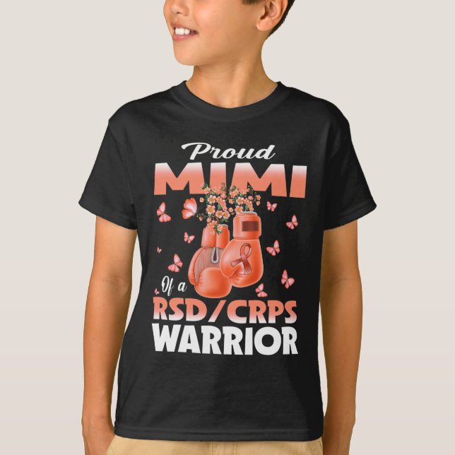 Proud Mimi av en RSD Crps Warrior Awareness Boxing T Shirt (Framsida)