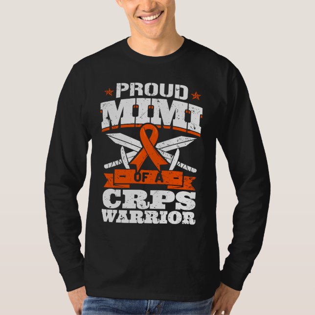 Proud Mimi Of A CRPS Warrior RSD Awareness Ribbon  T Shirt (Framsida)