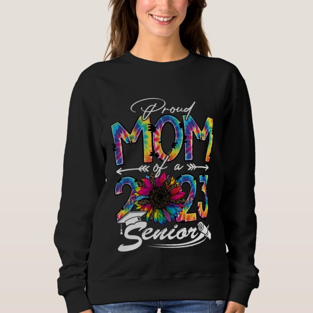 Proud Mom Of A 2023 Senior Graduation Leopard Sunf T Shirt (Framsida)