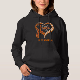 Proud Mom Of A COPD Warrior Ribbon Heart T Shirt